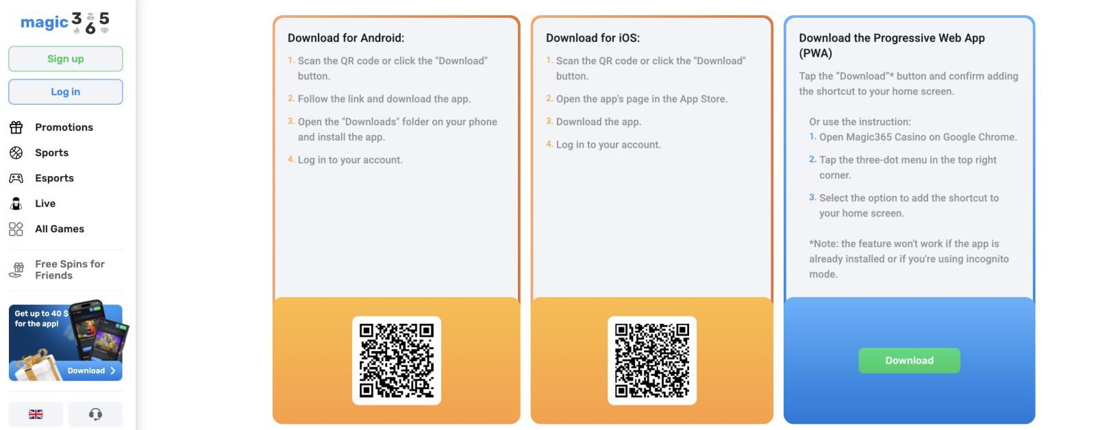 magic365 login